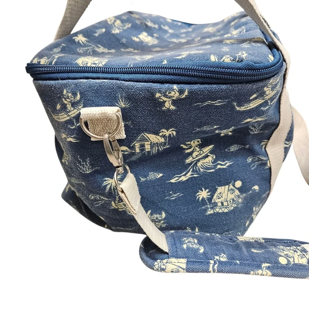 Disney Stitch Lilo & Stitch Hawaiian‎ Print Insulated Lunch Bag Tote Cooler